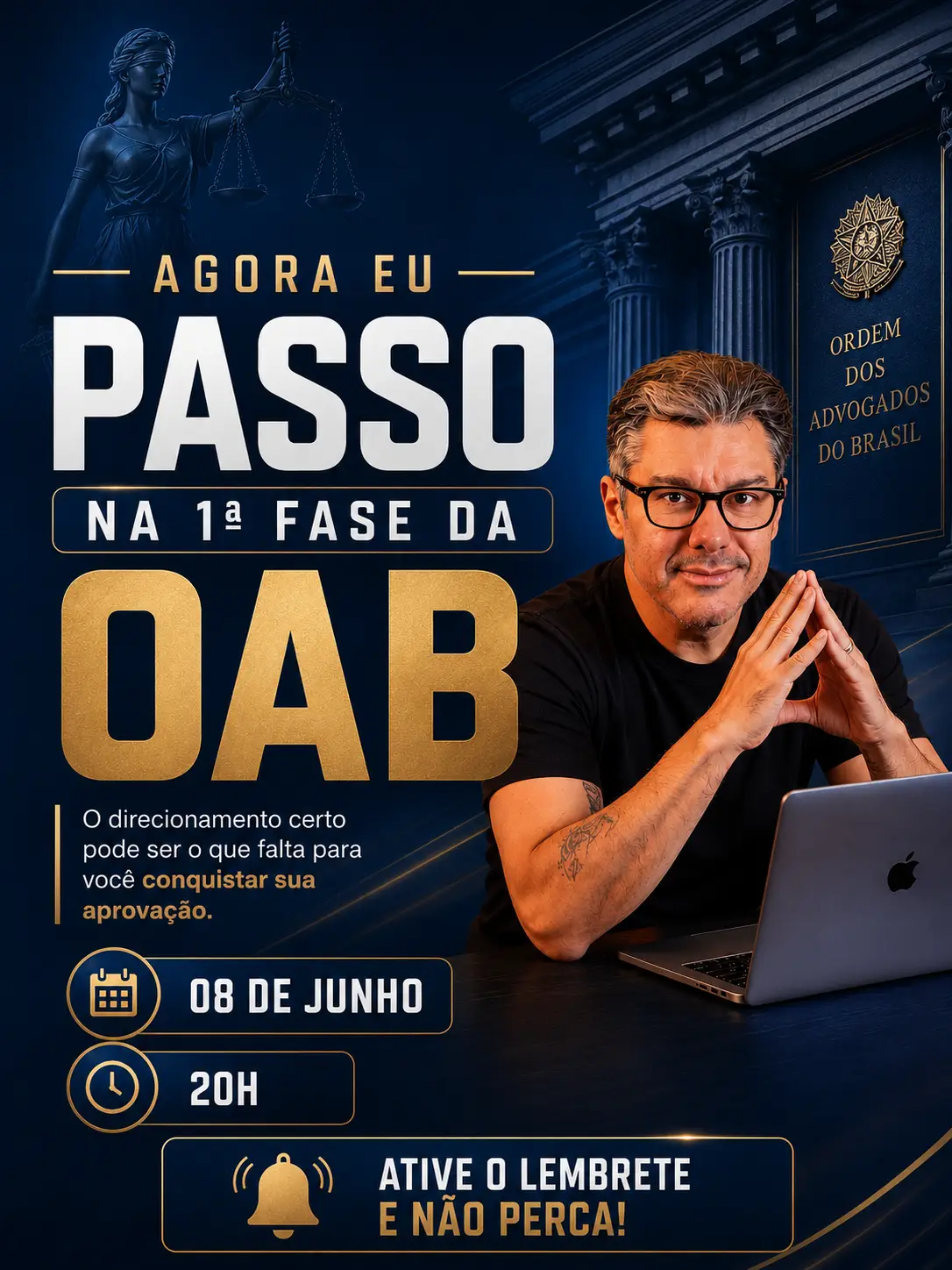 Agora Eu Passo na 1ª Fase da OAB — 5 aulas gratuitas